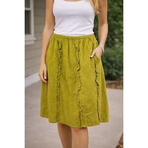 CP Shades Corduroy Ruffle Skirt Size Large